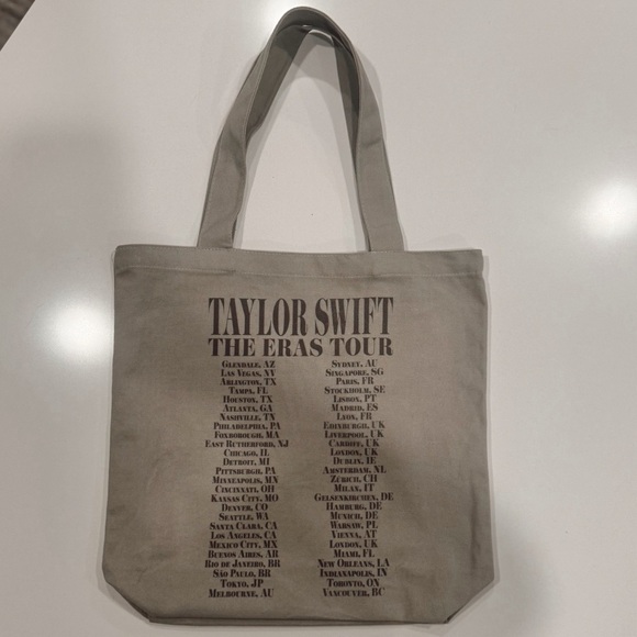 RARE Eras Tour Canvas Tote Bag- Offical Merch Truck, updated with TTPD - Picture 4 of 9